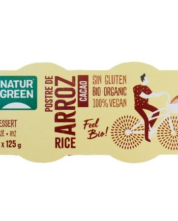 Postre de arroz cacao Bio 2x125g Naturgreen