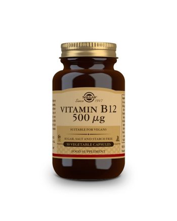 Vitamina B12 (cianocobalamina) 500µg 50vcaps Solgar