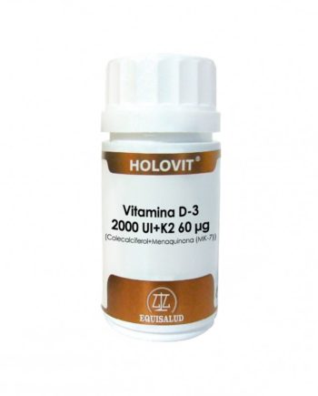 Holovit Vitamina D3+ K2 2000UI 60µg 50caps Equisalud