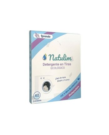 Detergente tiras biodegradable lavanda 40 lavados Natulim