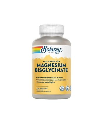 Bisglicinato de magnesio 350mg 120 vcaps Solaray