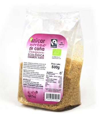 Azucar Demerara moreno de caña Bio 500g Alternativa3