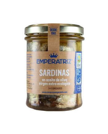 Sardina en aceite oliva bio 190g Emperatriz