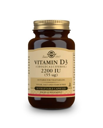 Vitamina D3 2200UI 55mcg 50 vcaps Solgar