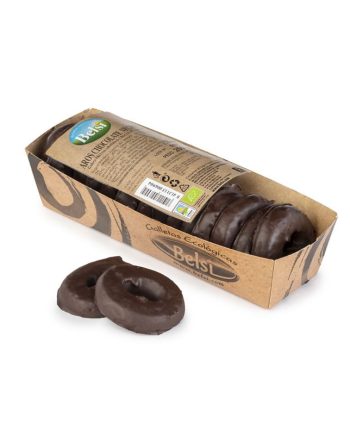 Galletas Aros cubierta de chocolate negro Bio 250g Belsi
