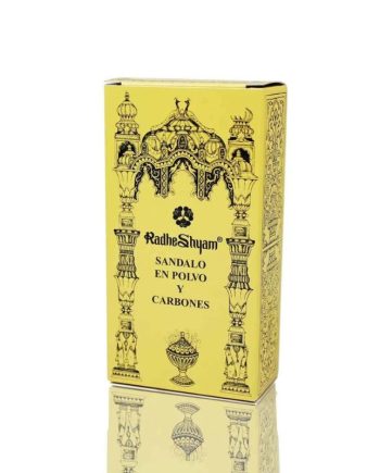Incienso Sandalo en polvo 50g y Carbones 10u Radhe Shyam