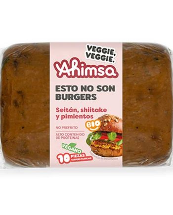 Hamburguesa seitan shitake pimientos granel Bio 750g AHIMSA