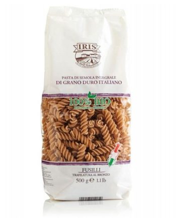 Fusilli de trigo integral BIO 500 g IRIS