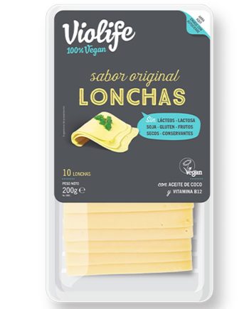 Lonchas veganas sabor Queso original 200gr Violife
