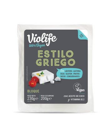 Bloque vegano sabor Queso estilo Griego 200gr Violife