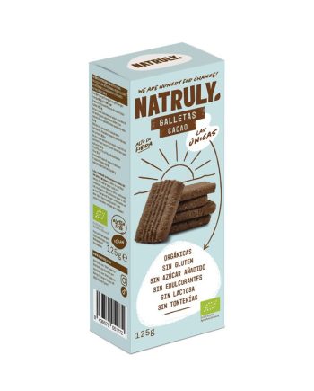 Galletas de Cacao sin gluten Bio 125g Natruly