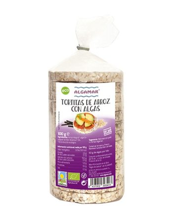 Tortitas de arroz y algas Bio 100g Algamar