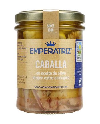 Caballa en aceite de oliva Bio 213ml 130g Emperatriz