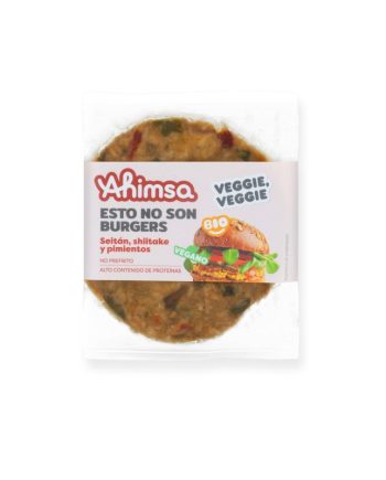 Hamburguesa seitan shitake y pimientos Bio 160g AHIMSA