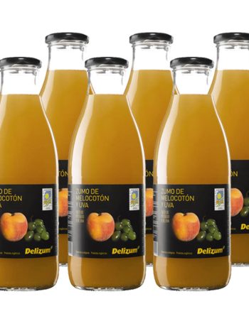 Zumo de Melocoton y Uva Blanca bio 6x750ml Delizum