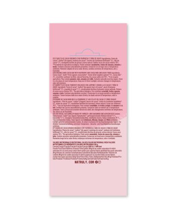 Tableta de Chocolate con Frambuesa y nibs de Cacao BIO 85g Natruly