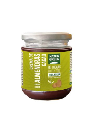 Crema de Almendras y Cacao s/gluten Bio 200g Naturgreen