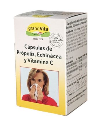 Proteccion resfriado Propolis, Echinacea y Vitamina C 75 caps Granovita