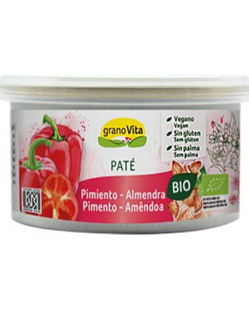 Pate de almendras-pimiento asado Bio 125g Granovita