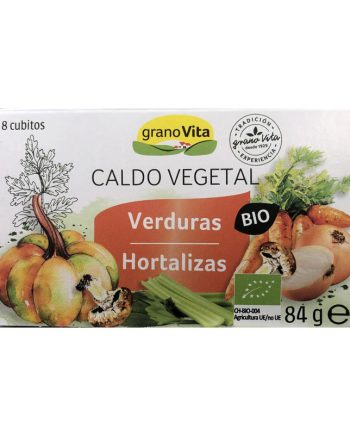 Caldo vegetal de verduras Bio 8 cubitos Granovita