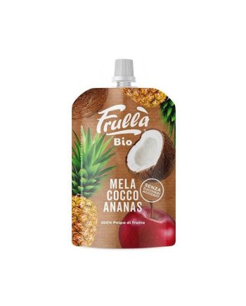 Pure de Manzana, Coco y Piña Bio doypack 100g Frulla