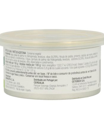 Pate de oliva lata 125g Granovita