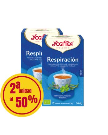 Yogi Tea Respiracion 2ª unidad al 50% 17 filtros BIO