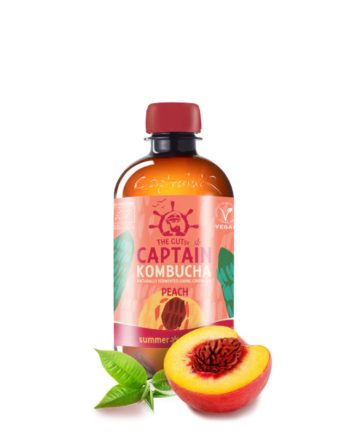 Kombucha Peach Bio 400ml Captain Kombucha