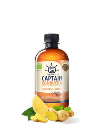 Kombucha Ginger & Lemon Bio 400ml Captain Kombucha