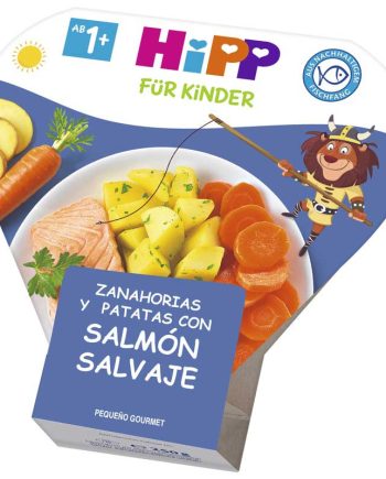 Zanahoria y patatas con salmon salvaje 250g Hipp