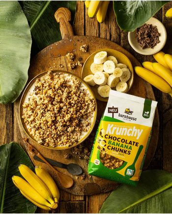 Muesli Krunchy Chocolate Banana chunks bio 450g Barnhouse