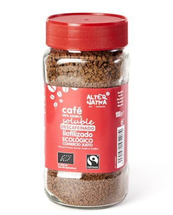 Cafe soluble descafeinado liofilizado bio 100 g Alternativa 3