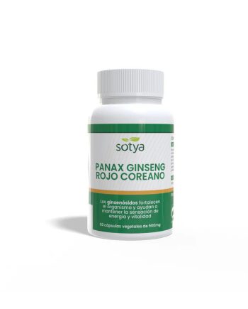 Panax Ginseng rojo coreano 500mg 60 capsulas Sotya