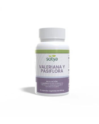 Valeriana y pasiflora 450mg 90 capsulas Sotya