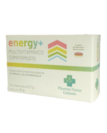 Energy+ multivitaminico 1.7g 30 comprimidos Pharma Natur Galante