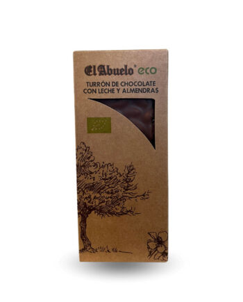 Turron de Chocolate con leche y almendras Bio 200g El Abuelo
