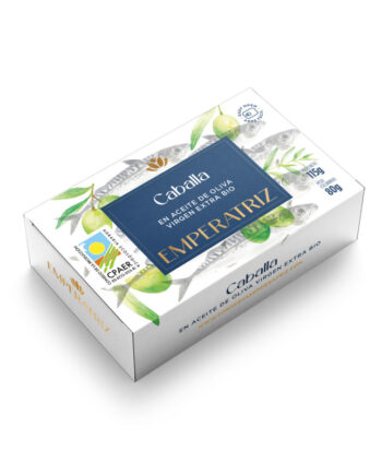 Caballa en aceite de oliva VE Bio lata 125ml Emperatriz