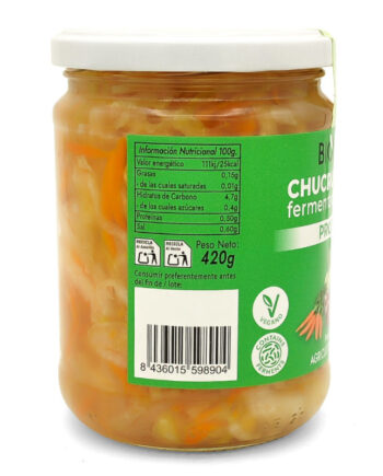 Chucrut Mix (fermentado probiotic) Bio tarro 420g Bionsan