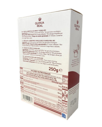 Fideos de quinoa real y arroz Bio 250g Quinua Real