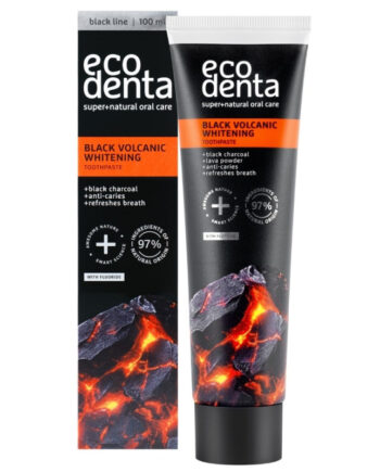Pasta dental Negra Blanqueadora con minerales volcanicos 100ml EcoDenta
