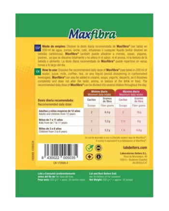 Maxfibra en polvo 200g Deiters