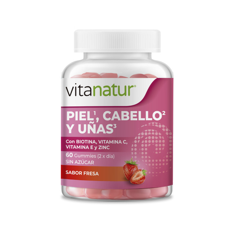 Gominolas Piel Cabello Uñas 60 Gummies Vitanatur