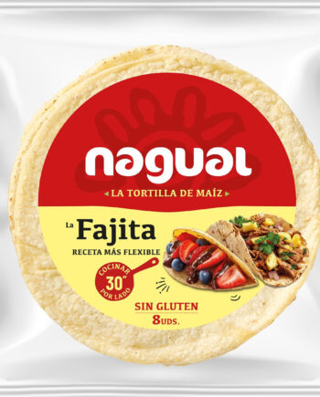 Tortilla de maiz especial Fajita s/g 8 unidades 200g Nagual