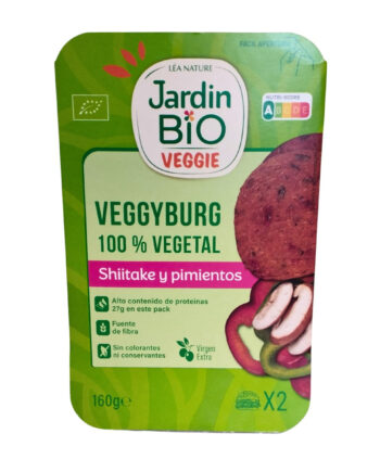 Hamburguesa (jardin bio) Shitake y Pimientos 100% vegetal Bio 160g AHIMSA