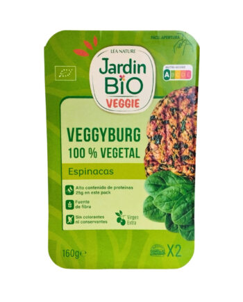 Hamburguesa (jardin bio) Espinacas 100% vegetal Bio 160g AHIMSA