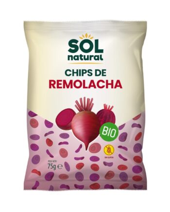 Chips de remolacha Bio sin gluten 75g Sol Natural