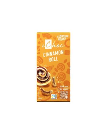 Chocolate vegano con canela y trozos de barquillo Bio 80g Ichoc
