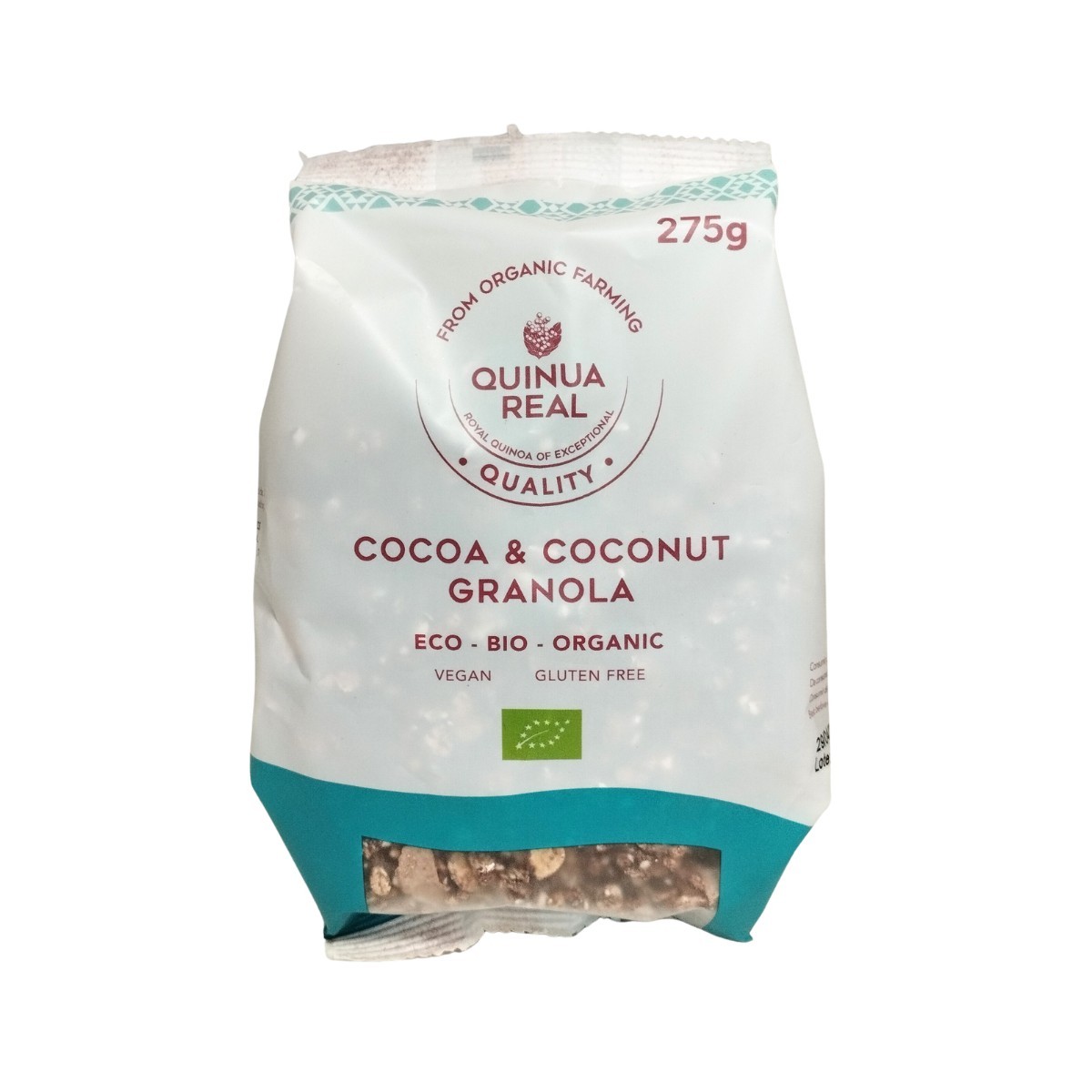 Granola quinoa con cacao y coco bio 275g Quinua Real