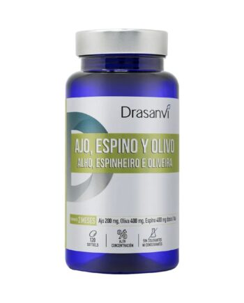 Ajo Espino y Olivo 500mg bote 120 perlas nutrabasicos Drasanvi