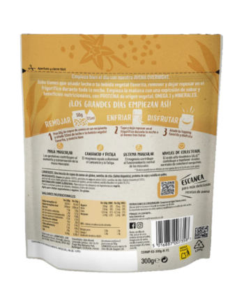 Avena Overnight Proteina Vainilla S/G 300g Linwoods